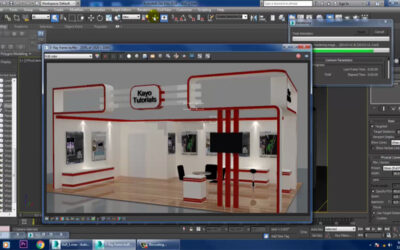 Learn Online Course for 3ds Max & V-Ray, 3D Exhibition Stall Modeling, Texturing & Lighting