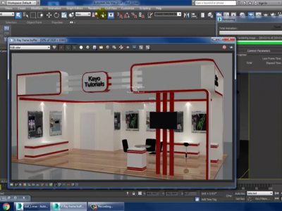 Learn Online Course for 3ds Max & V-Ray, 3D Exhibition Stall Modeling, Texturing & Lighting